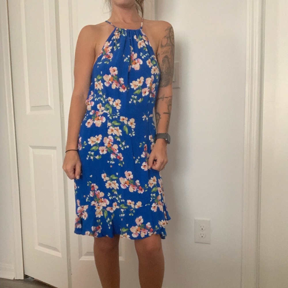 Blue Floral Dress